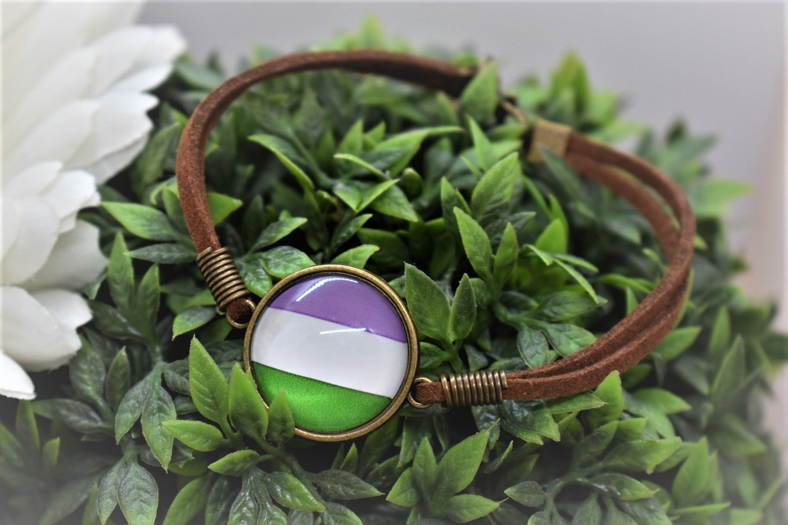 Armband Läder GENDER QUEER