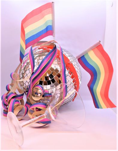 Diadem med regnbågsflaggor PRIDE