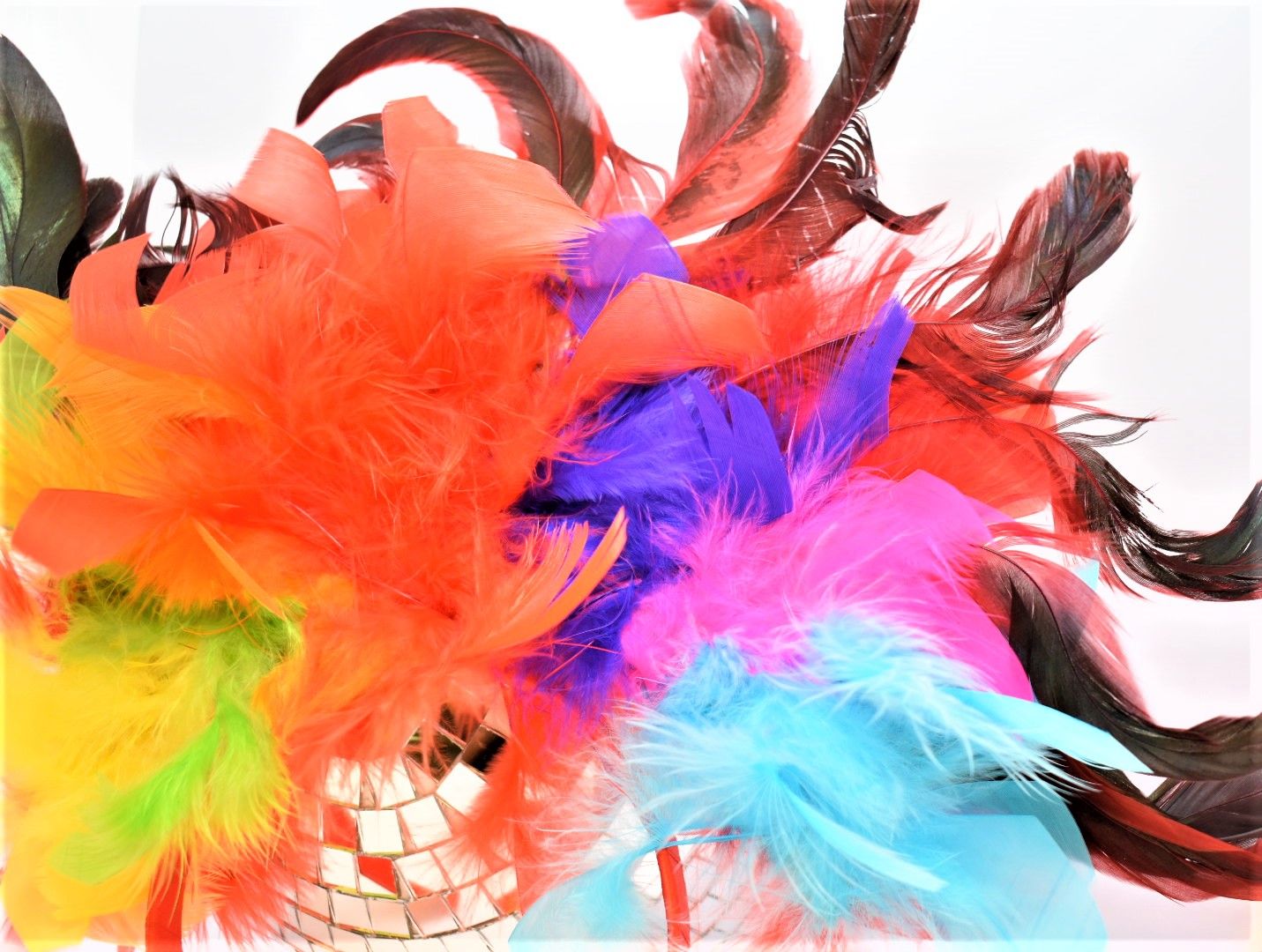 Diadem med fjädrar PRIDE
