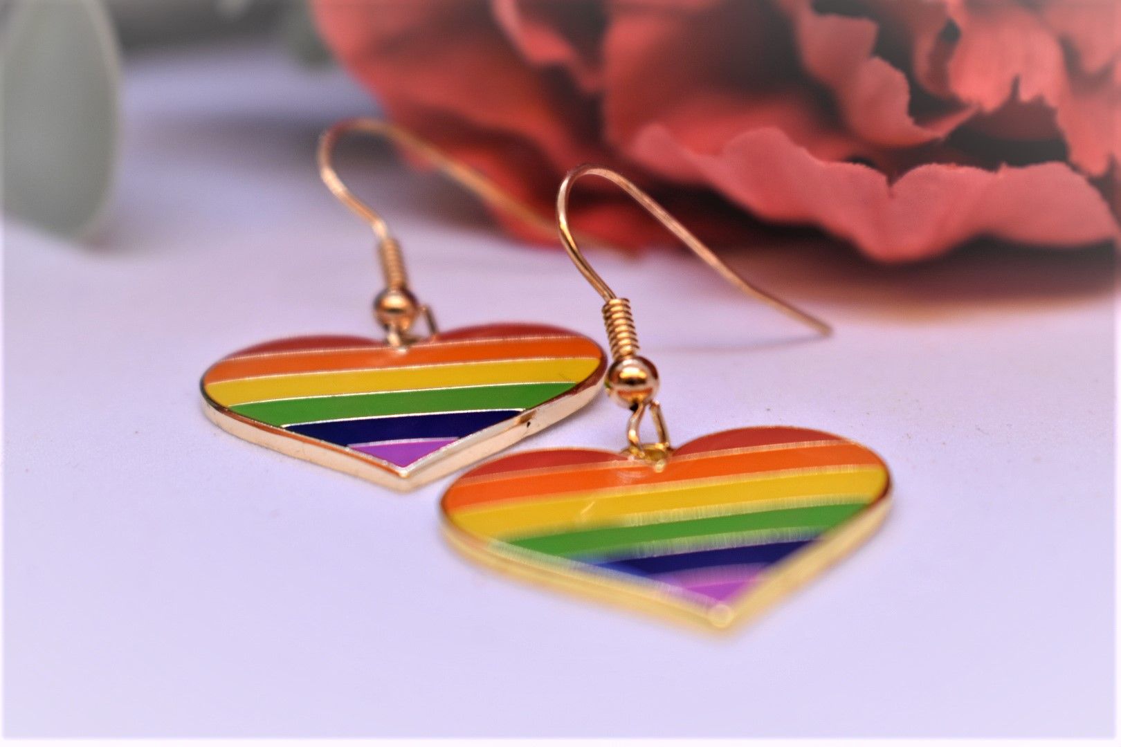 Örhängen hjärta PRIDE