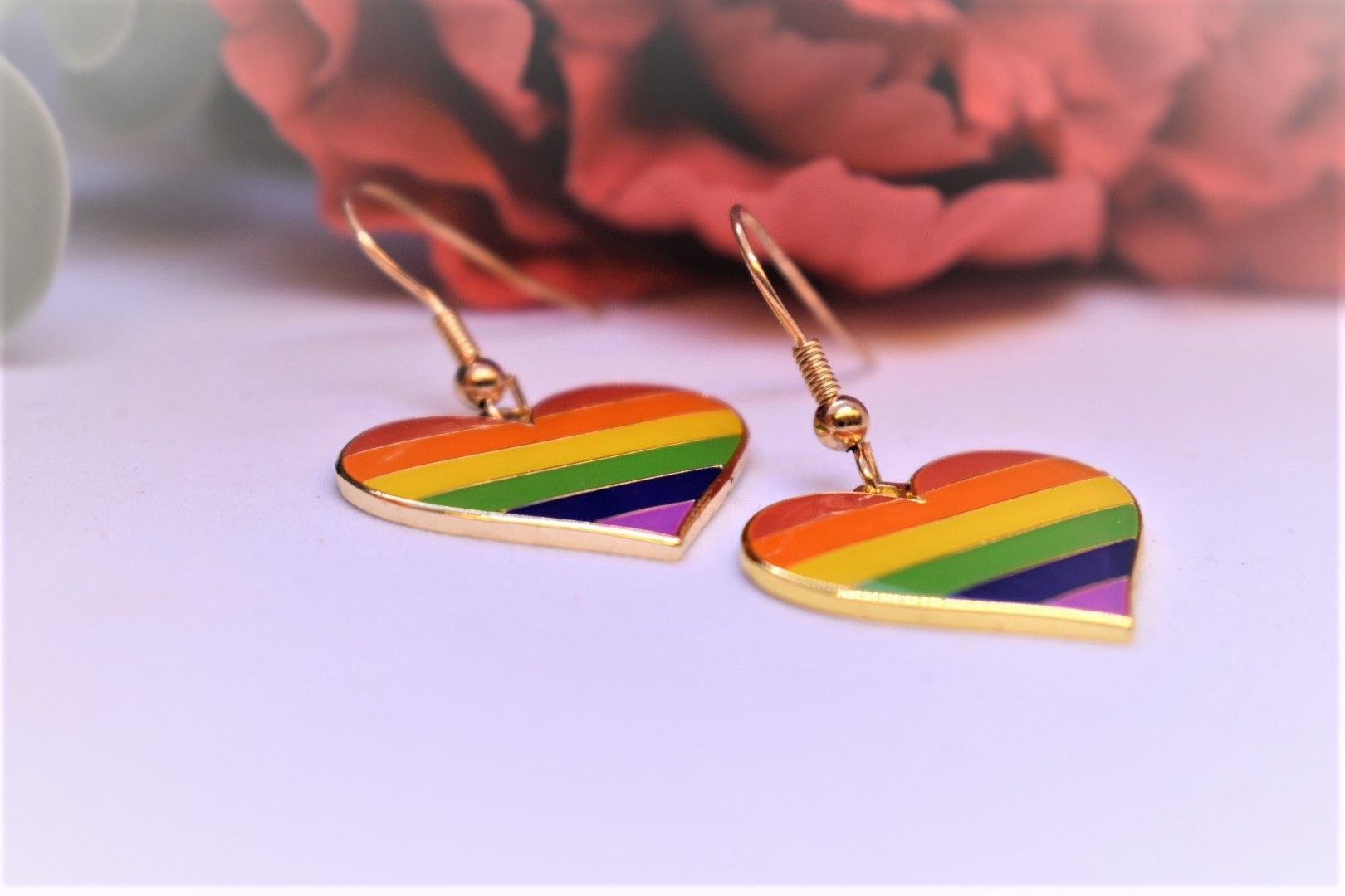 Örhängen hjärta PRIDE