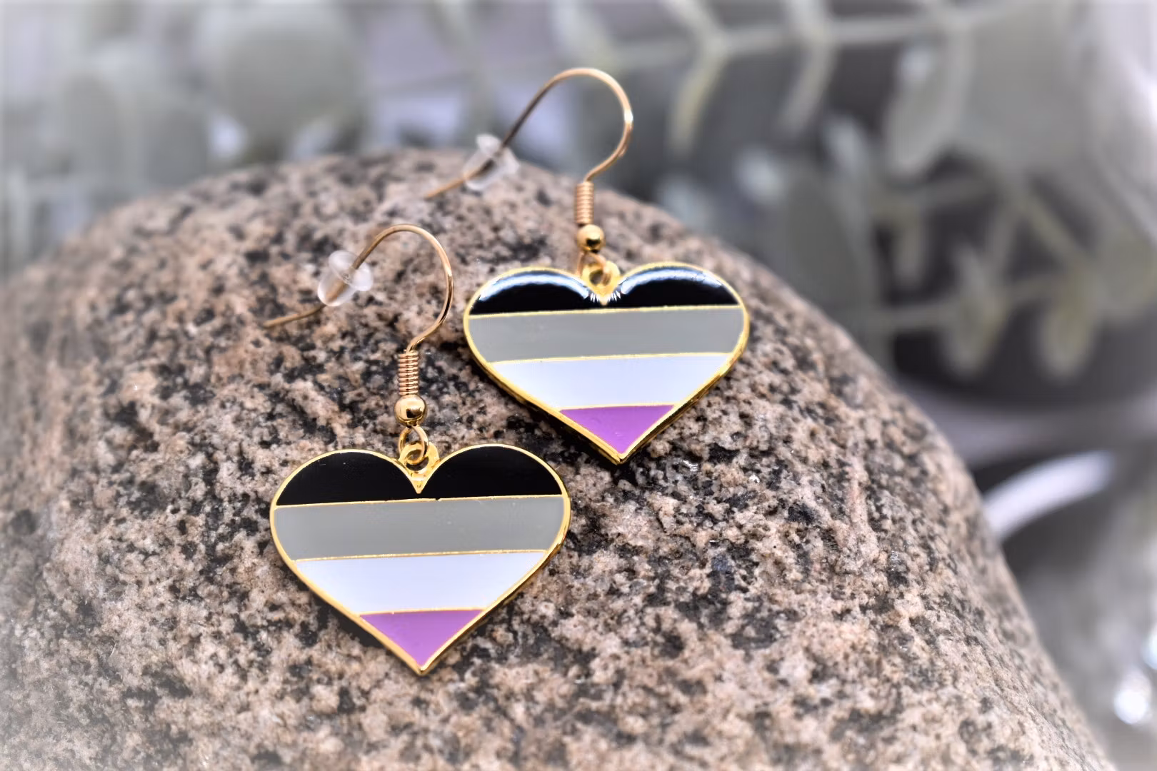 Örhängen hjärta ASEXUELL