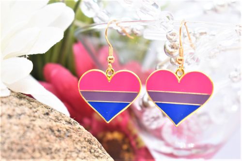 Örhängen hjärta BISEXUELL