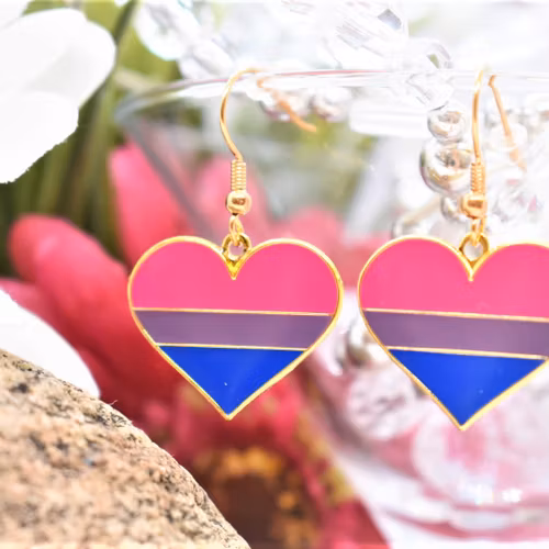 Örhängen hjärta BISEXUELL