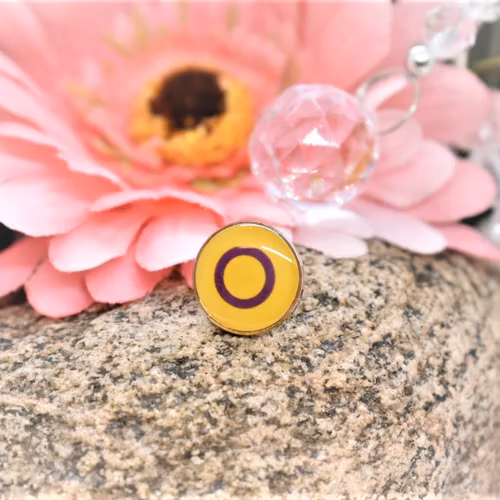 Pin rund INTERSEX