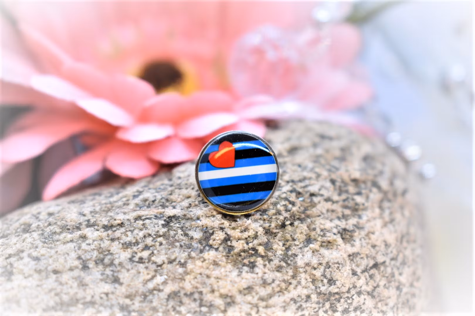 Pin rund LÄDER