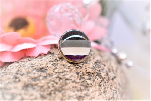 Pin rund ASEXUELL