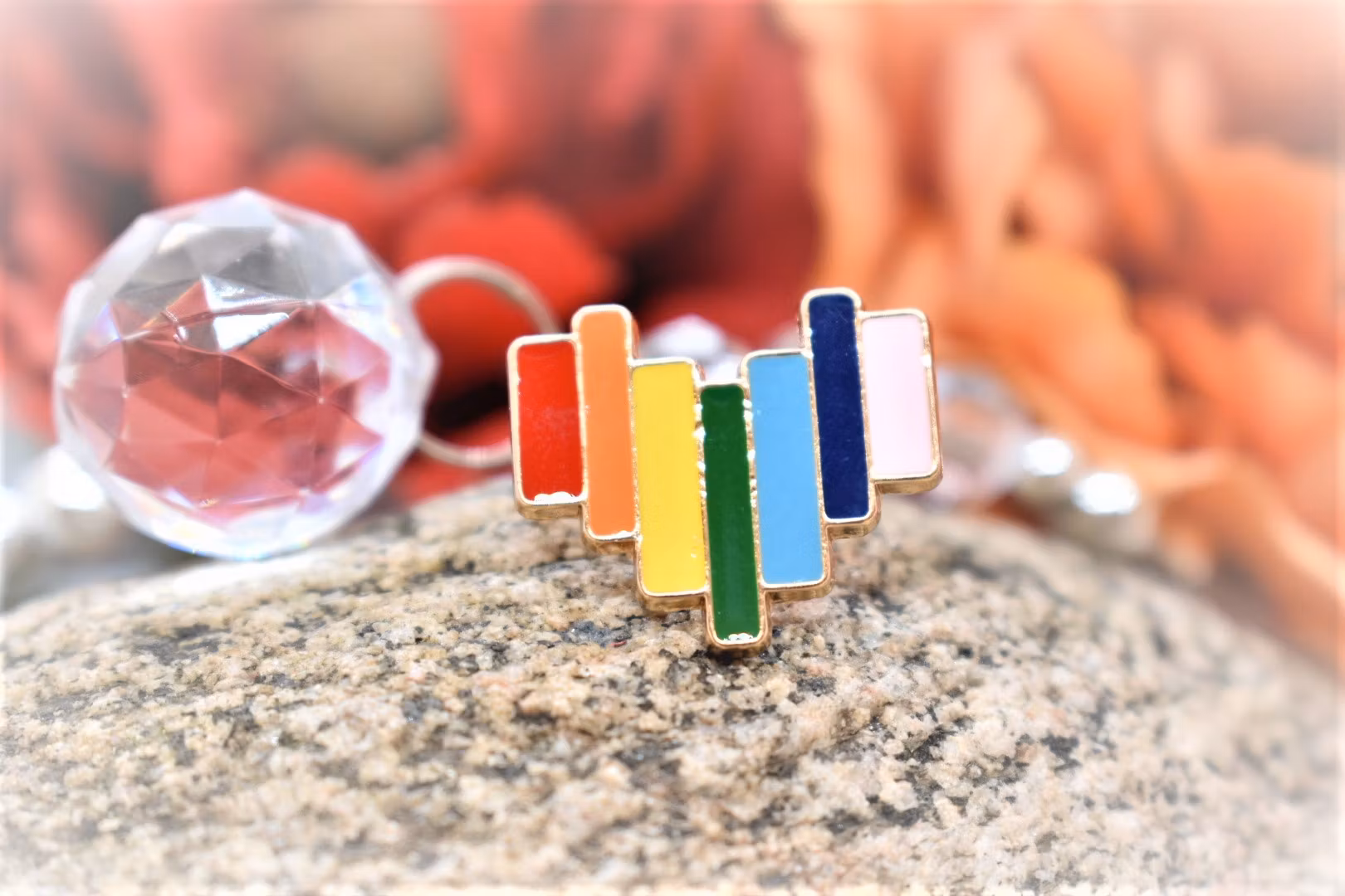 Pin hjärta stapel PRIDE