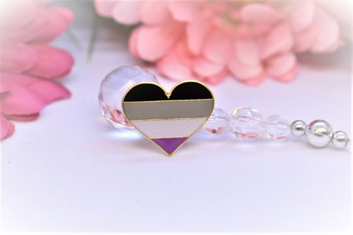 Pin hjärta ASEXUELL