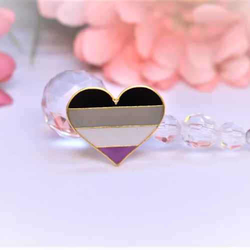 Pin hjärta ASEXUELL