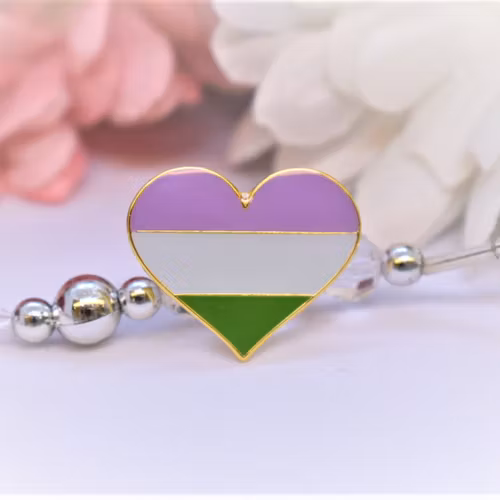 Pin hjärta GENDER QUEER