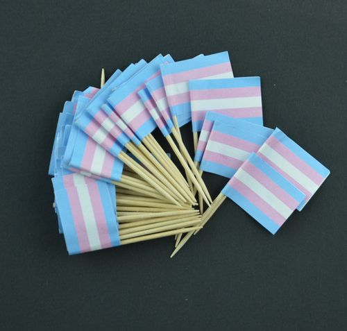 Tårt/cocktailflagga TRANS
