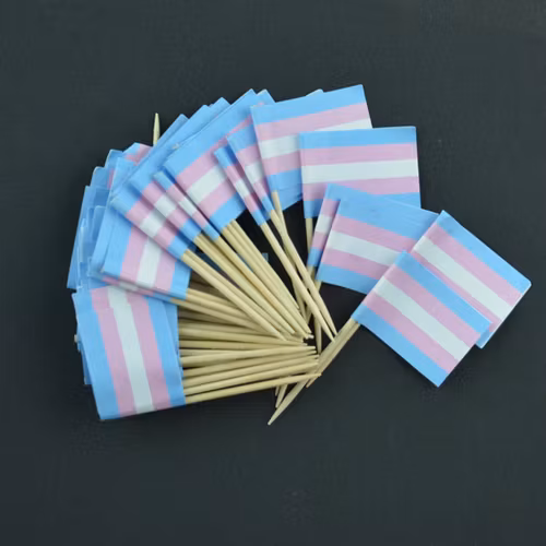 Tårt/cocktailflagga TRANS