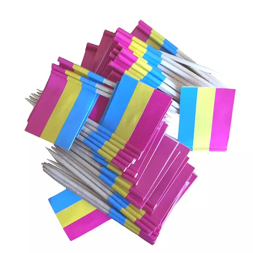 Tårt/cocktailflagga PANSEXUELL