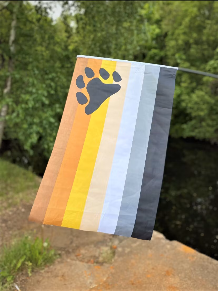 Flagga på pinne 40 x 60 cm BJÖRN