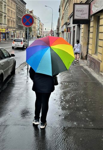 Paraply ihopfällbart PRIDE