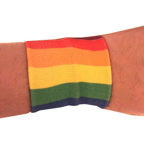 Svettarmband i PRIDE färger