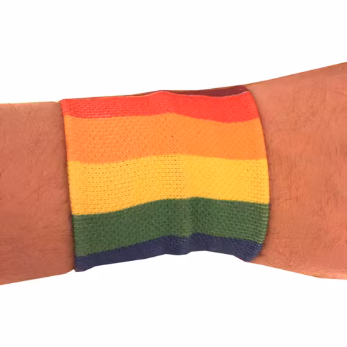 Svettarmband i PRIDE färger