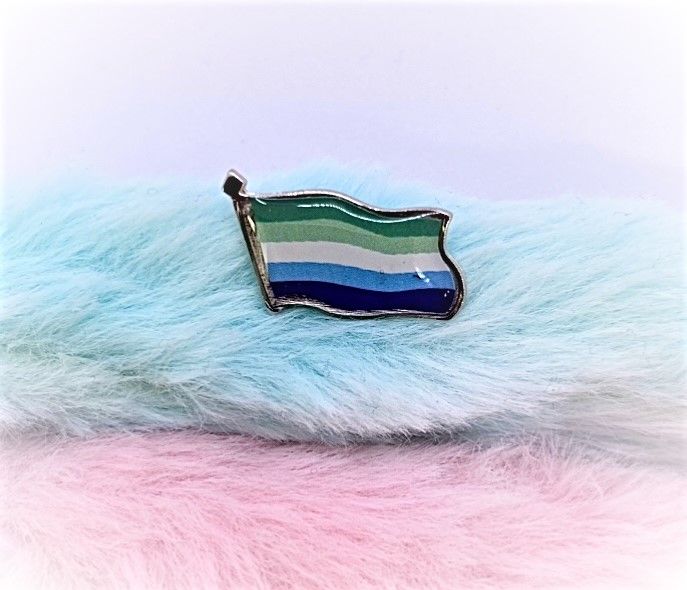 Pin liten flagga GAY MAN
