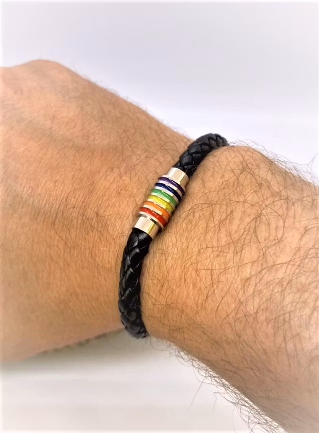 Läderarmband PRIDE (storlek medium)