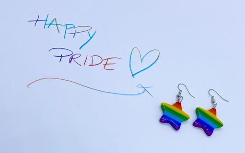  Örhängen PRIDE (stjärna - akryl)