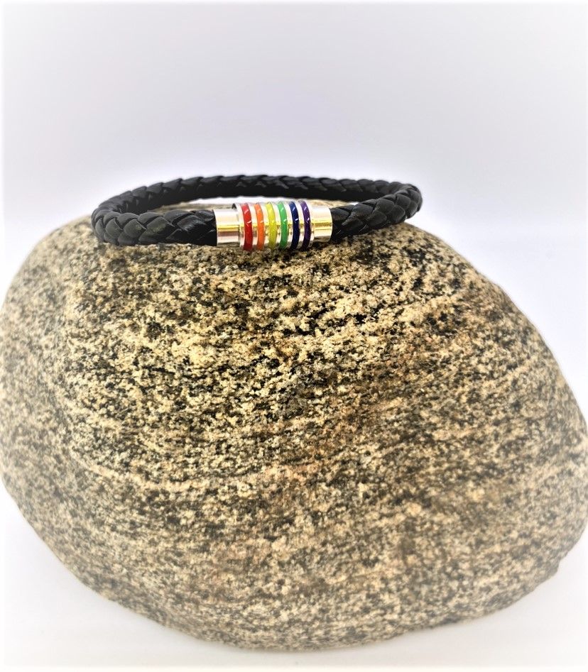 Läderarmband PRIDE (storlek small)