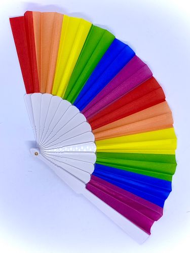 Solfjäder PRIDE (vit)