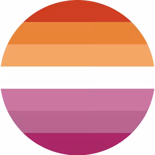 Badge sunset lesbisk