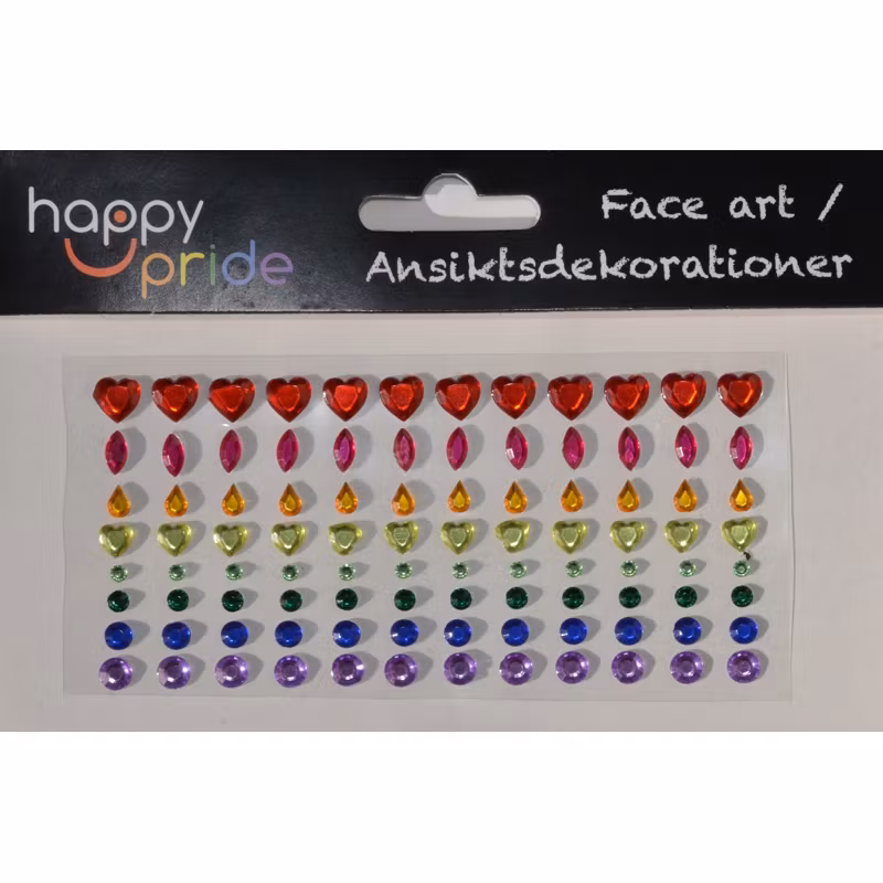 Face Jewels - Blandade strass
