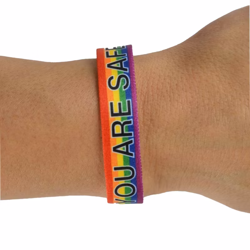 Armband Textil PRIDE "YOU ARE SAFE WITH ME"