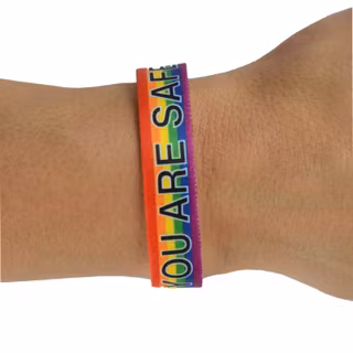 Armband Textil PRIDE "YOU ARE SAFE WITH ME"