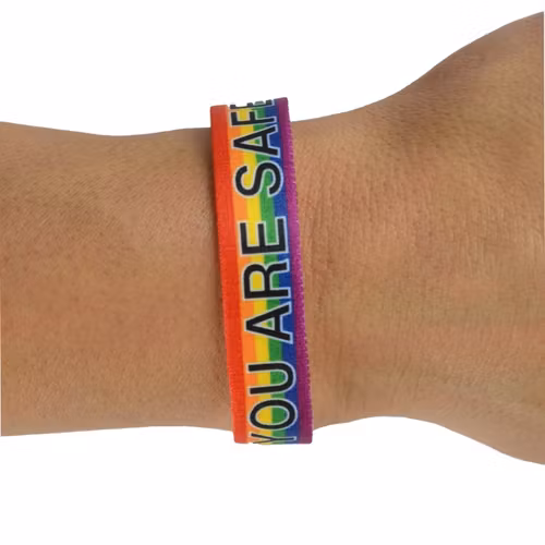 Armband Textil PRIDE "YOU ARE SAFE WITH ME"