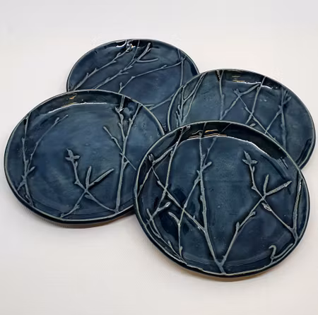 Liten assiett Björk "Indigo"