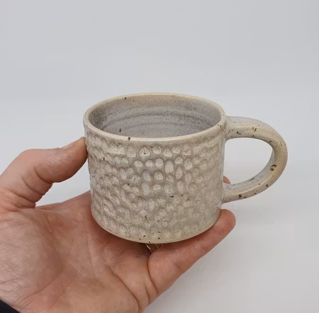 Liten kaffekopp Slurk "gråvit"