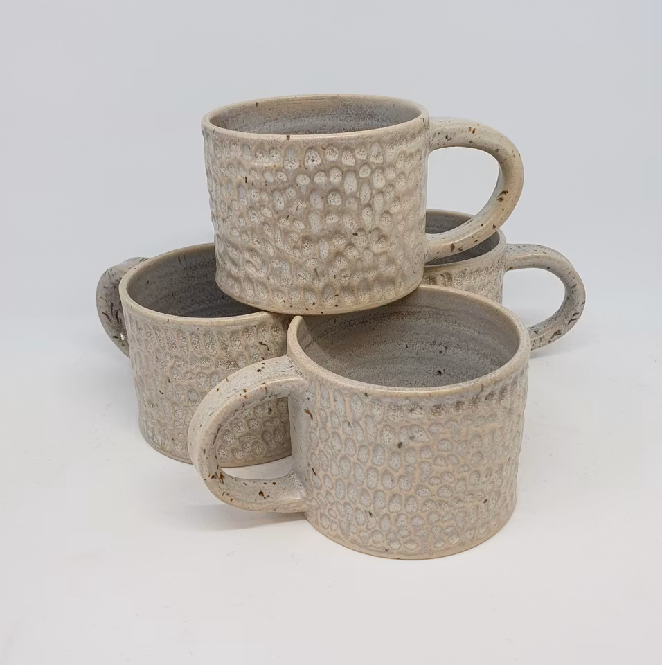 Liten kaffekopp Slurk "gråvit"