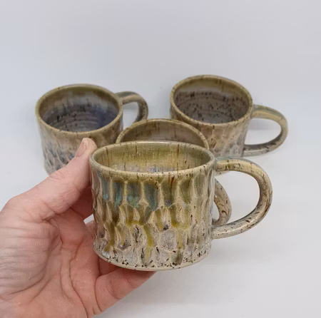 Liten kaffekopp Slurk "melerad"