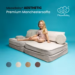 Meow premium barnsoffa möbelset rosa