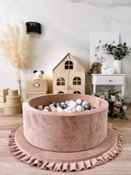 Bollhav med 250 bollar Monio velvet beige