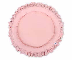 Lekpöl med volang pastel rosa