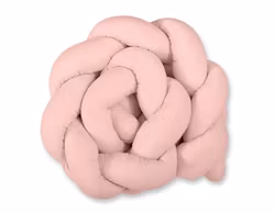 Spjälsängsskydd flätad Pastel Rosa