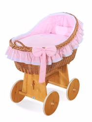 Babykorg, Moseskorg Aurelia, Rosa & Brun