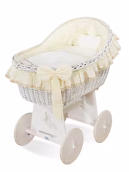 Babykorg, Moseskorg Aurelia, Cream & Vit