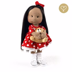 Stor handgjord docka 38 cm Isabella