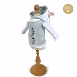 Lulu Dolls, luvtröja med fickor, zebra