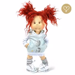 Lulu Dolls, luvtröja med fickor, zebra