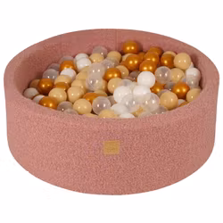 Meow bollhav med bollar boucle rosa