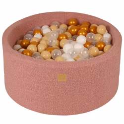 Meow bollhav med bollar boucle rosa