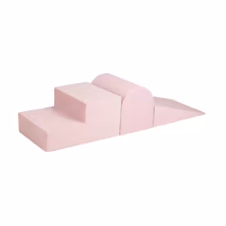 Meow, lekplats, sammet, 3 byggklossar, rosa