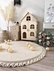 Monio lekmatta med volang velvet cream