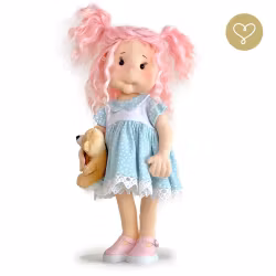 Stor handgjord docka 38 cm Rosa